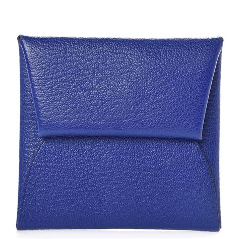 hermes coin purse blue